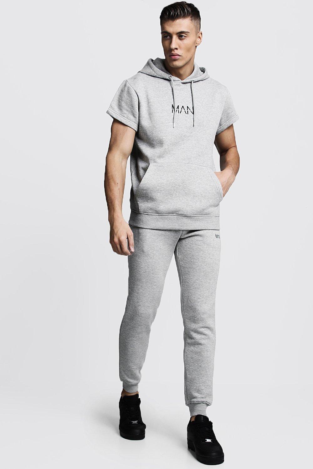 boohoo tracksuit grey